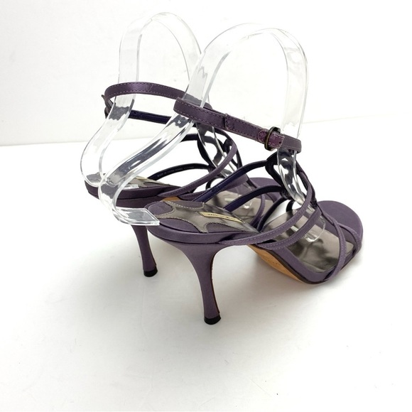 MAX Studio Satin Woven Strap Sandal in Lavender Purple - Picture 7 of 10